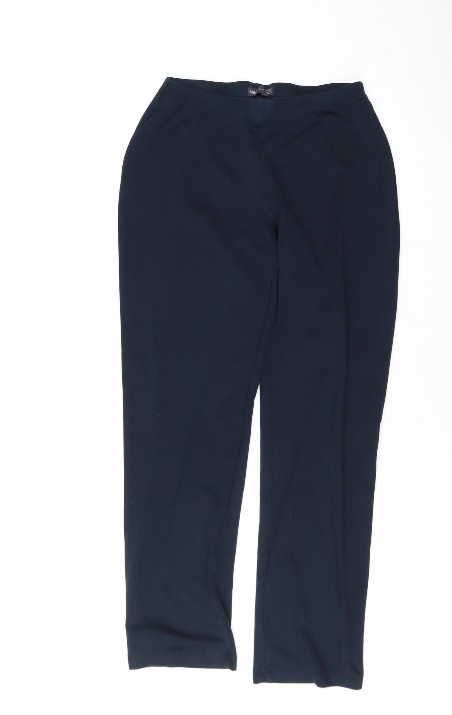 Marks and Spencer Women Black Size 10 Regular Stretch Leggings