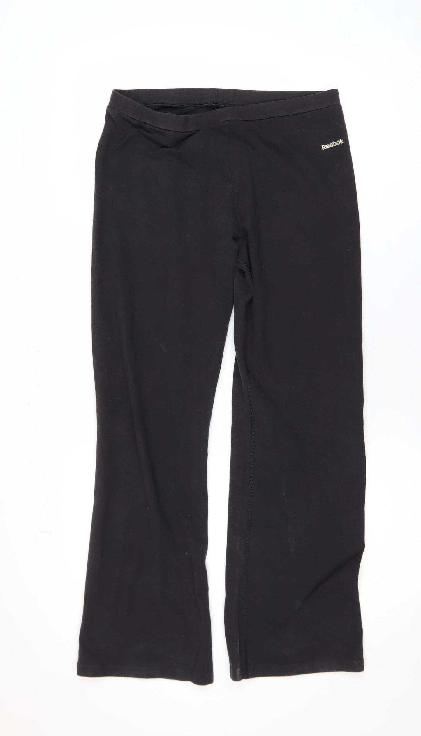 Reebok Women’s Black Stretch Cotton Leggings Size L