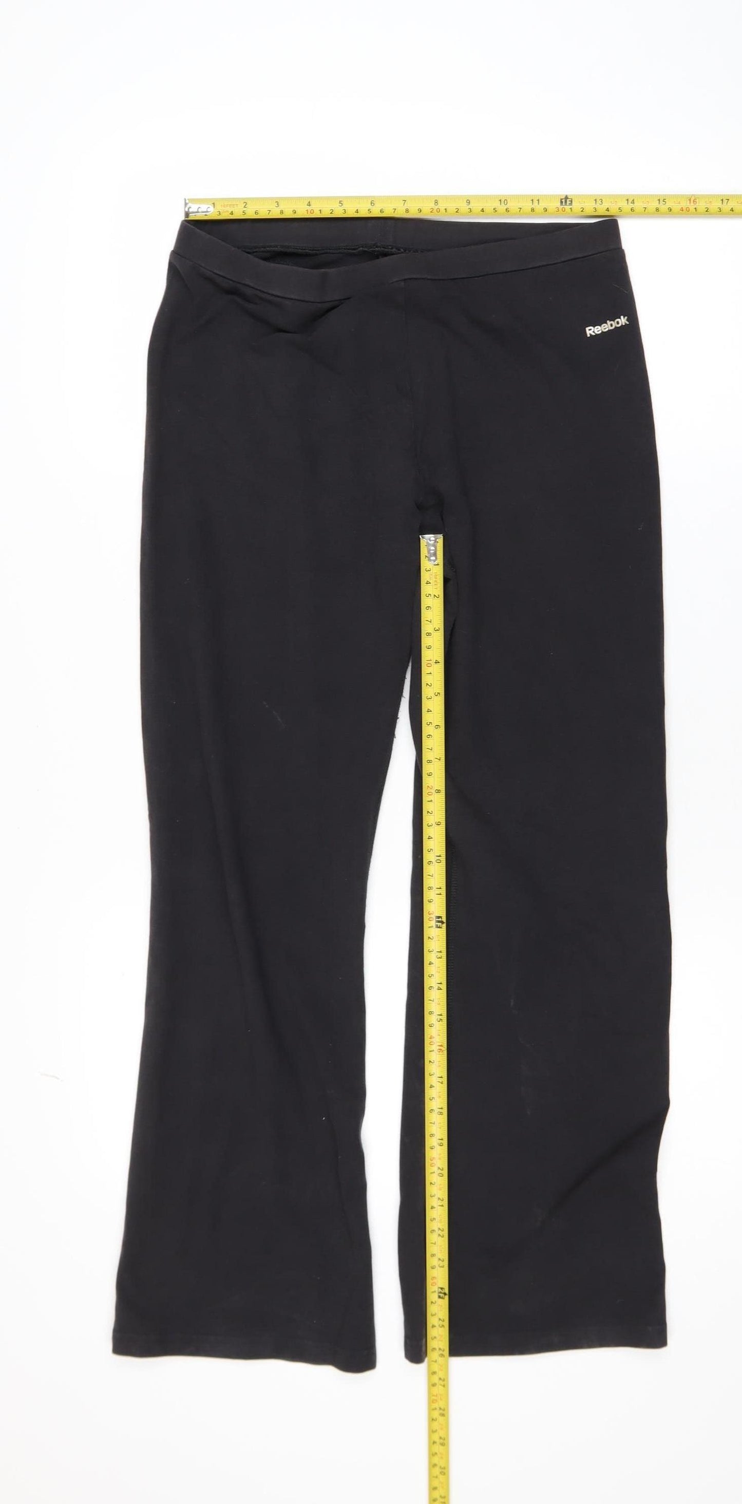 Reebok Women’s Black Stretch Cotton Leggings Size L