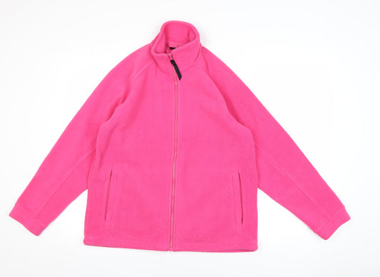 Regatta Women's Pink Fleece Full Zip Activewear Jacket Size 10