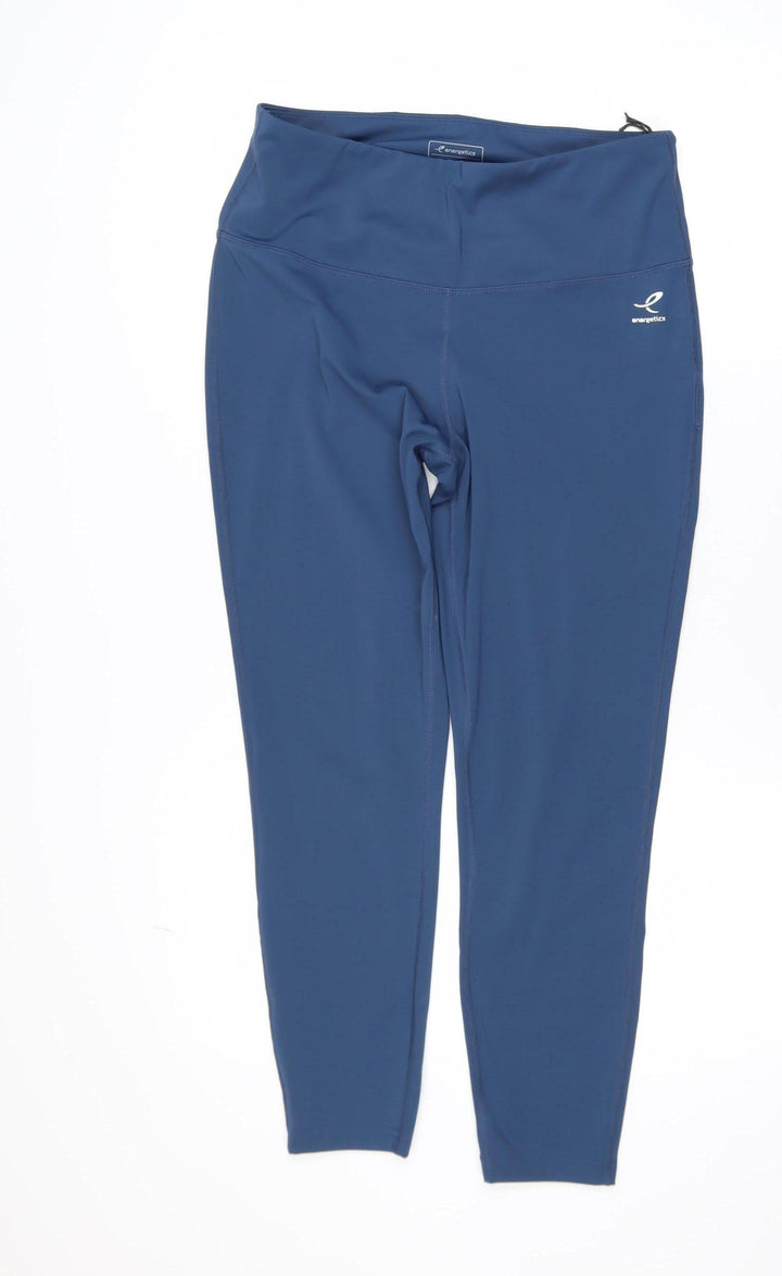 Energetics Womens Blue High Waist DryPlus Ankle Leggings Size L