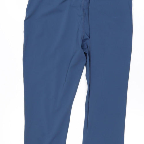 Energetics Womens Blue High Waist DryPlus Ankle Leggings Size L