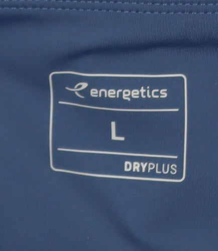 Energetics Womens Blue High Waist DryPlus Ankle Leggings Size L