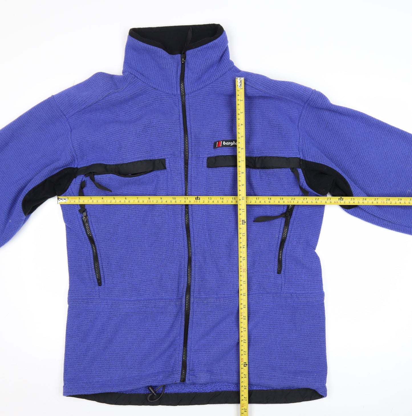 Berghaus Men Blue Full Zip Fleece Sweatshirt Size L Outdoor