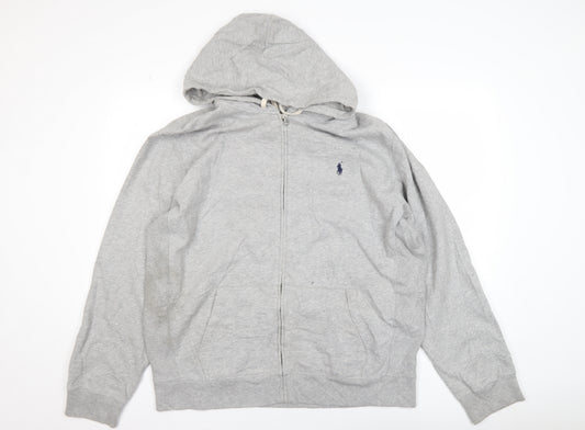 Polo Ralph Lauren Men's Grey Full Zip Hooded Track Jacket L