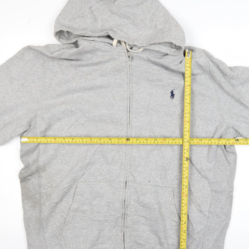 Polo Ralph Lauren Men's Grey Full Zip Hooded Track Jacket L