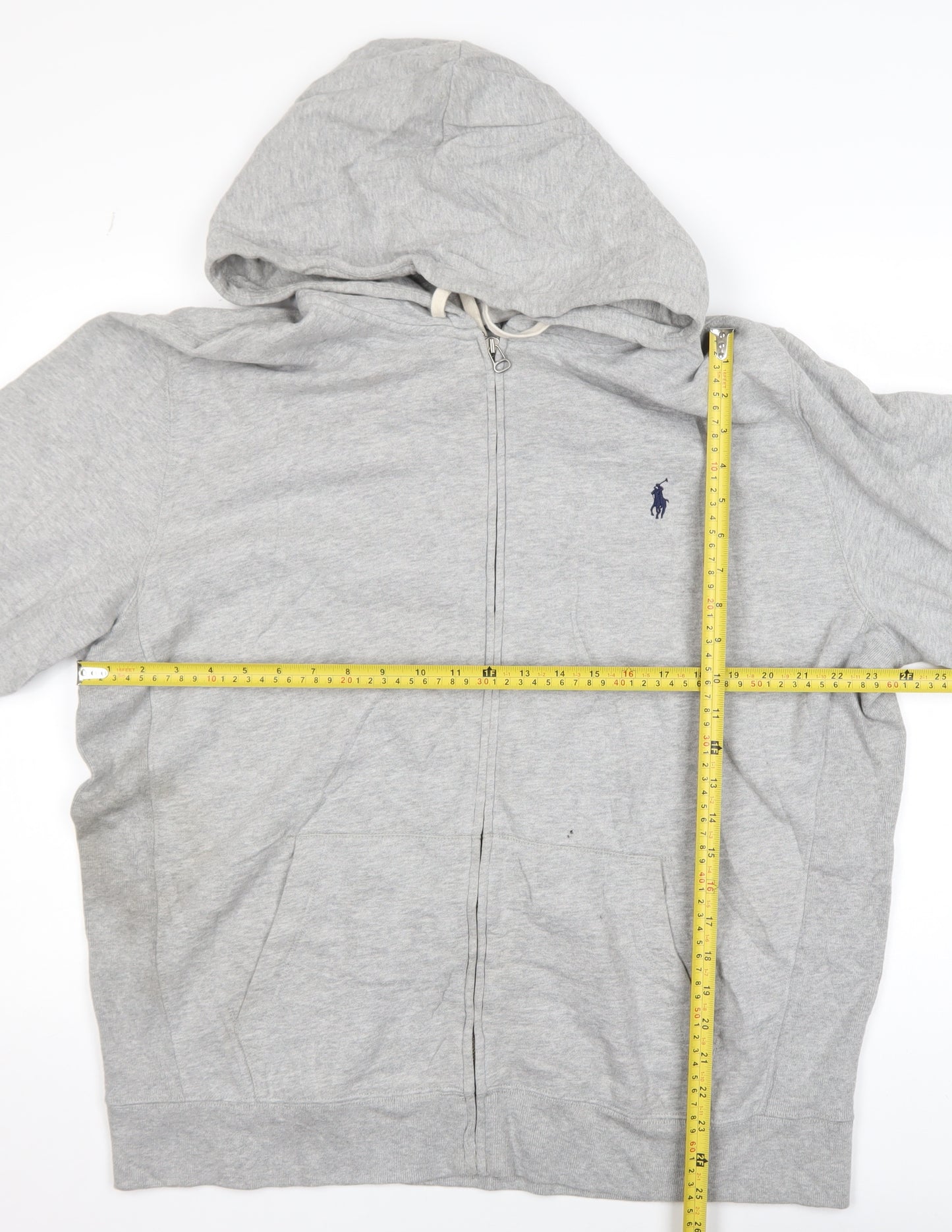 Polo Ralph Lauren Men's Grey Full Zip Hooded Track Jacket L