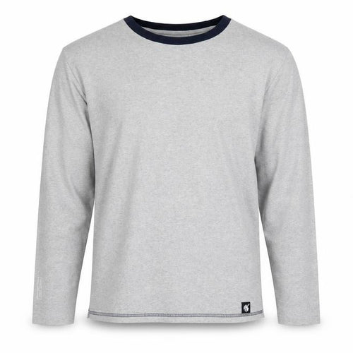 The White Company Men’s Grey Long Sleeve Crew Neck Top Size M