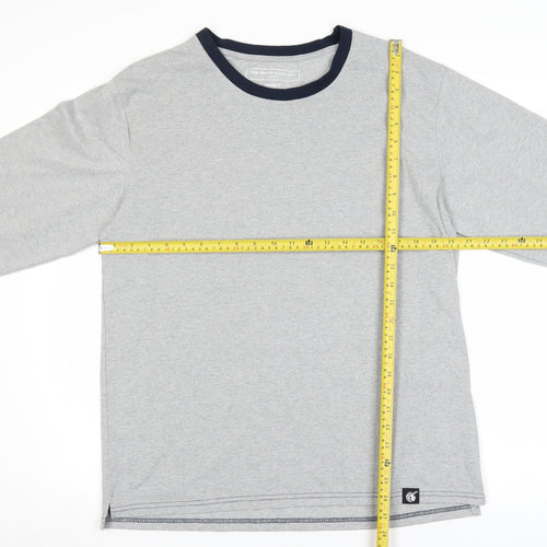The White Company Men’s Grey Long Sleeve Crew Neck Top Size M