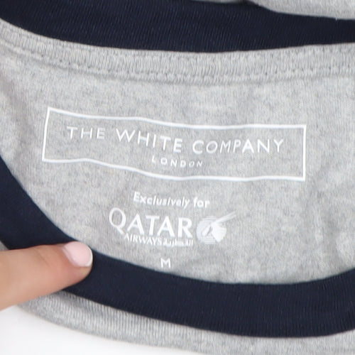 The White Company Men’s Grey Long Sleeve Crew Neck Top Size M