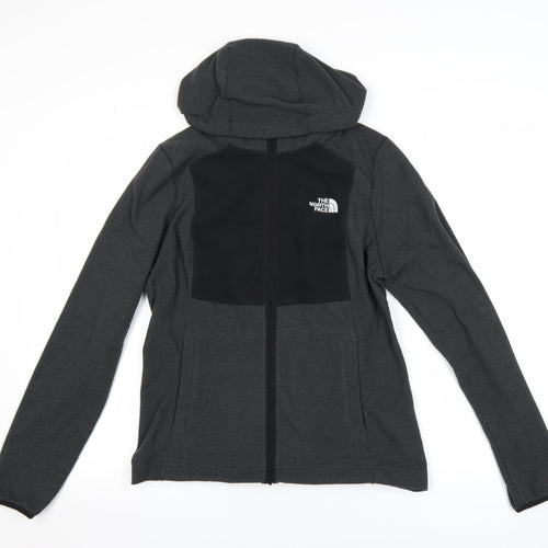The North Face Women's Grey Hooded Full Zip Active Jacket Size M