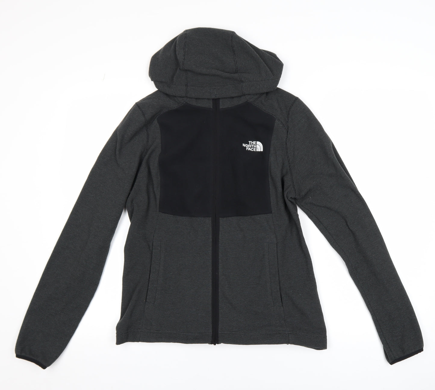 The North Face Women's Grey Hooded Full Zip Active Jacket Size M
