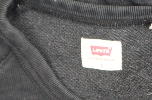 Levi's Men's Black Pullover Crew Neck Sweatshirt Size L