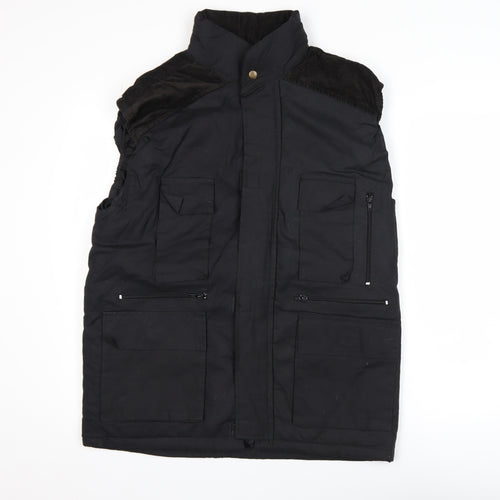 JS Outer Wear Mens Black Medium Bodywarmer Workwear Gilet