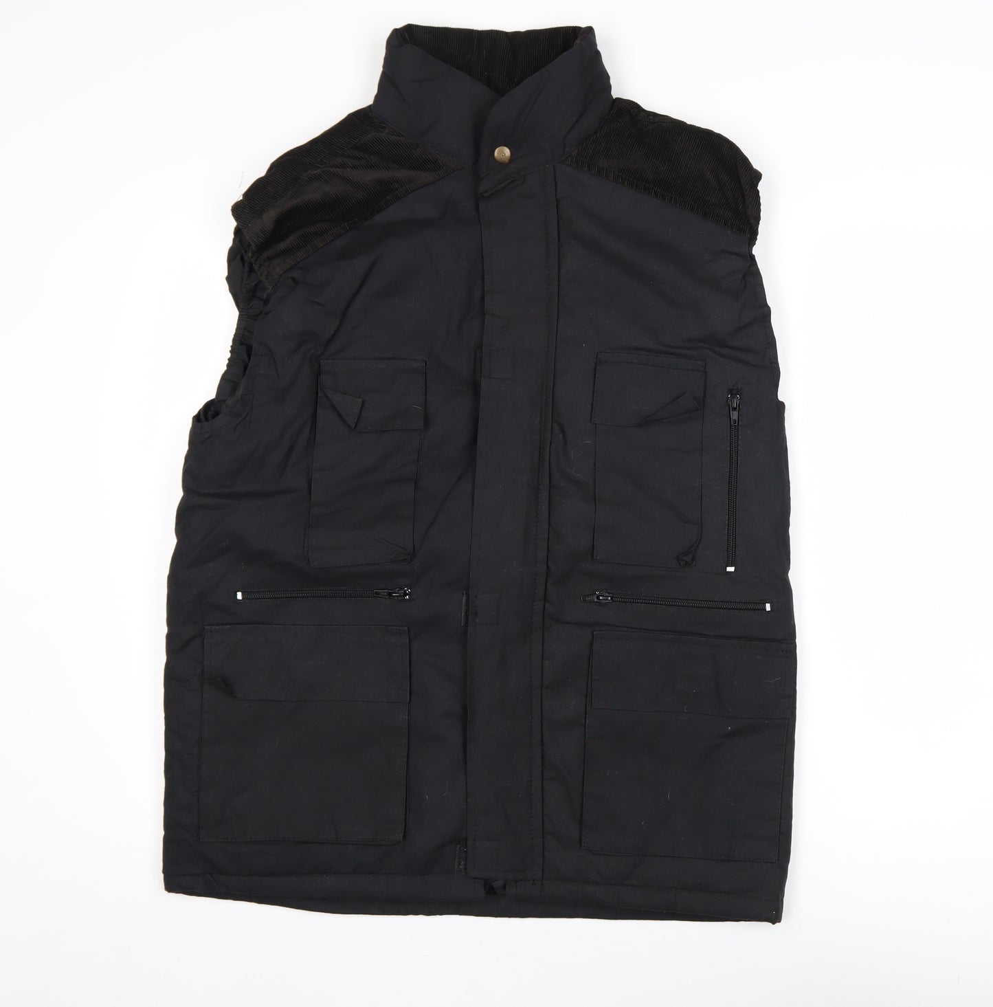 JS Outer Wear Mens Black Medium Bodywarmer Workwear Gilet