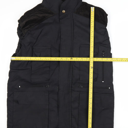 JS Outer Wear Mens Black Medium Bodywarmer Workwear Gilet