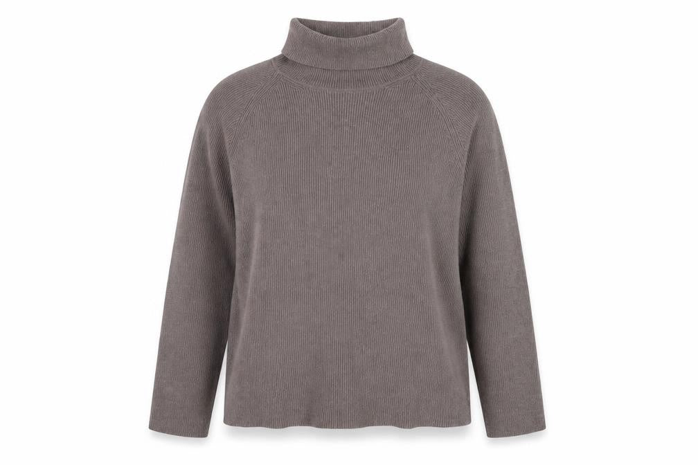 Marks and Spencer Women Brown XL Roll Neck Knit Jumper