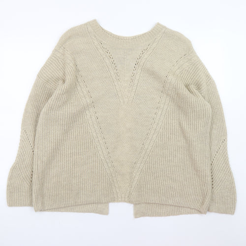 Tu Women’s Beige Cable-Knit Button Cardigan Size 20