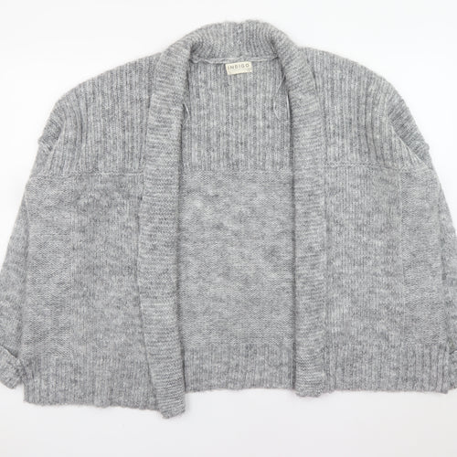 Marks and Spencer Women’s Grey Chunky Knit Open Cardigan Size 14