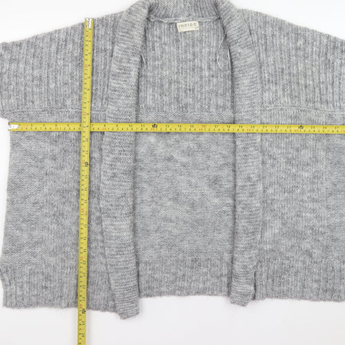 Marks and Spencer Women’s Grey Chunky Knit Open Cardigan Size 14