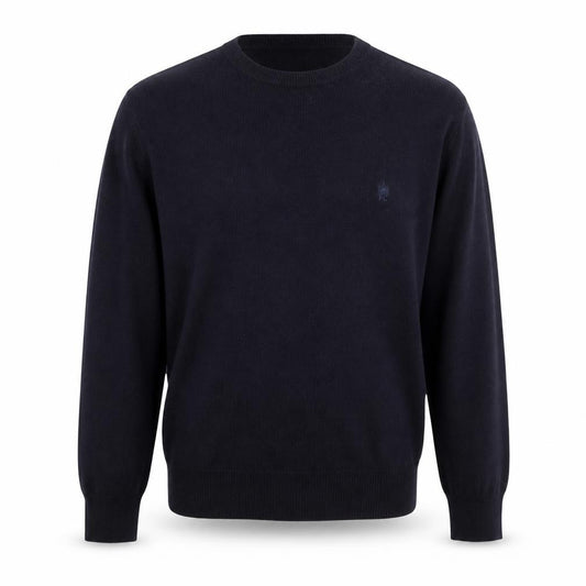 Front view of French Connection Men's Black Wool Crew Neck Jumper, size M