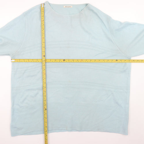Berkertex Womens Blue Pullover Jumper Size 22 Acrylic Knit