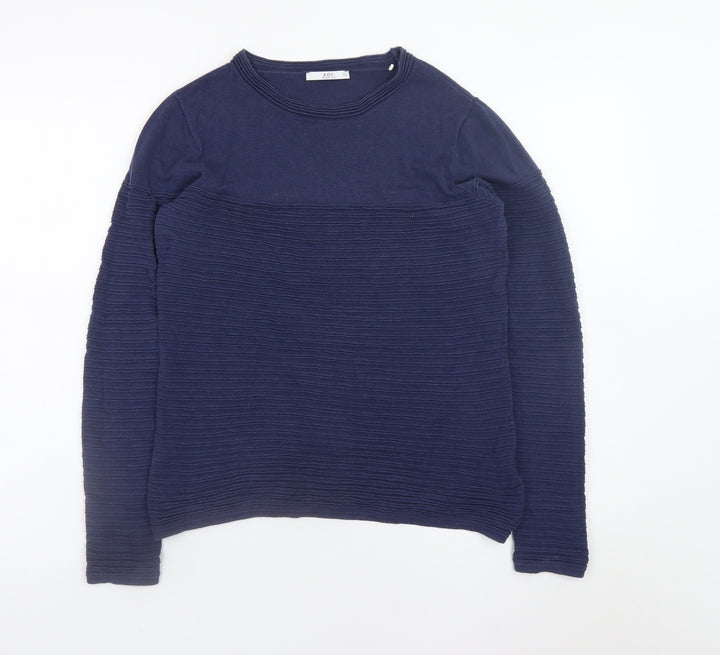 edc Womens Blue XS Crew Neck Knit Pullover Jumper
