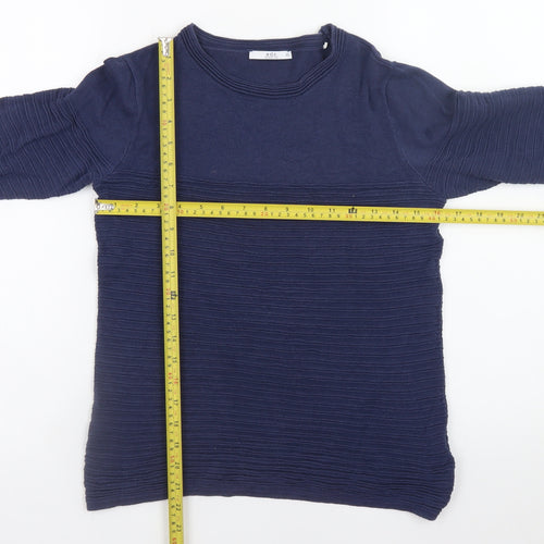 edc Womens Blue XS Crew Neck Knit Pullover Jumper