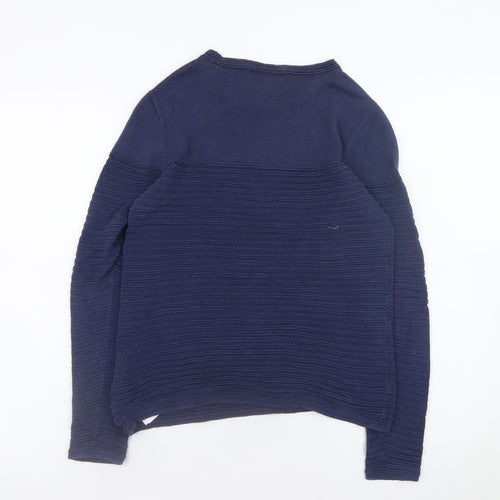 edc Womens Blue XS Crew Neck Knit Pullover Jumper