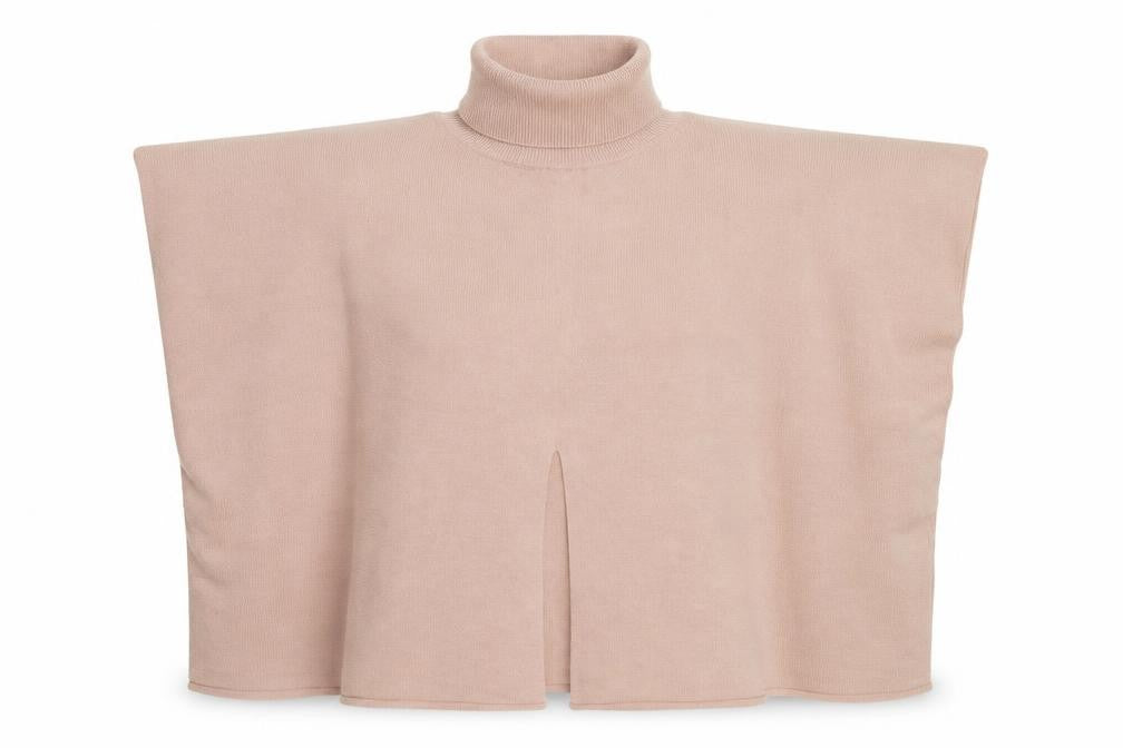 F&F Women’s Beige Roll Neck Cape Style One Size Jumper