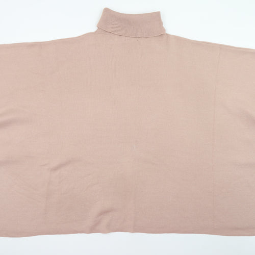 F&F Women’s Beige Roll Neck Cape Style One Size Jumper
