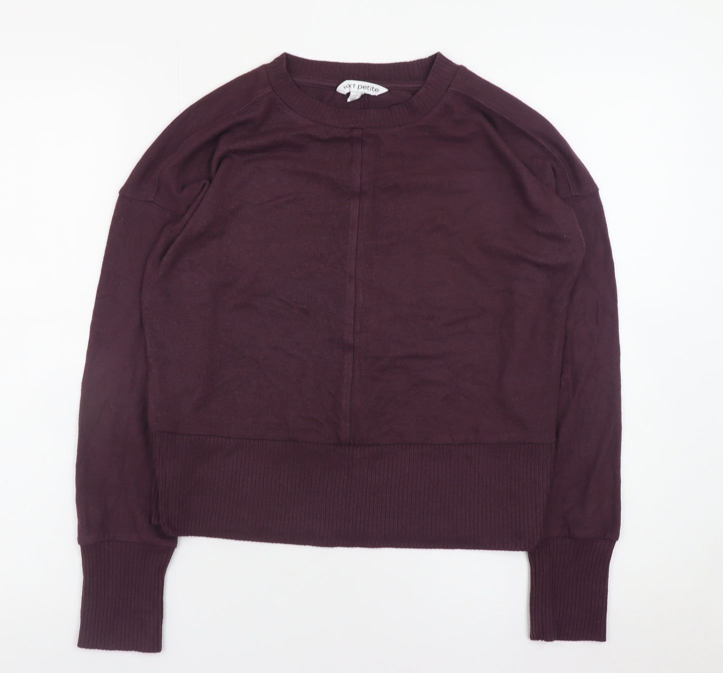 Next Petite Women's Purple XS Crew Neck Long Sleeve Jumper
