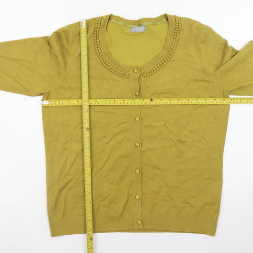 Marks and Spencer Per Una Women's Green Cardigan Size 18 Knit