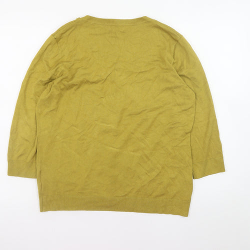 Marks and Spencer Per Una Women's Green Cardigan Size 18 Knit