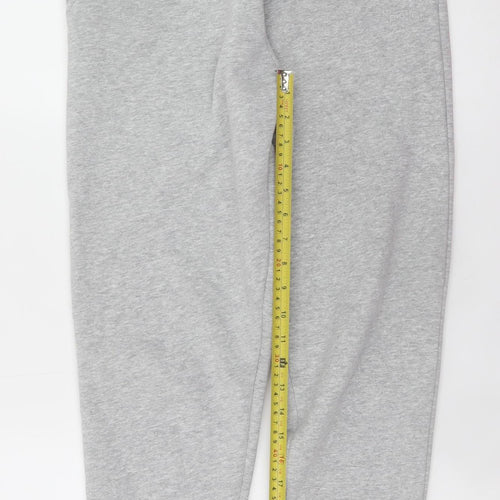 USA PRO Men's Grey Jogger Trousers S Regular Fit Casual