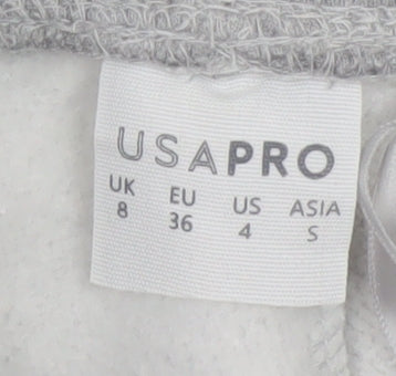 USA PRO Men's Grey Jogger Trousers S Regular Fit Casual