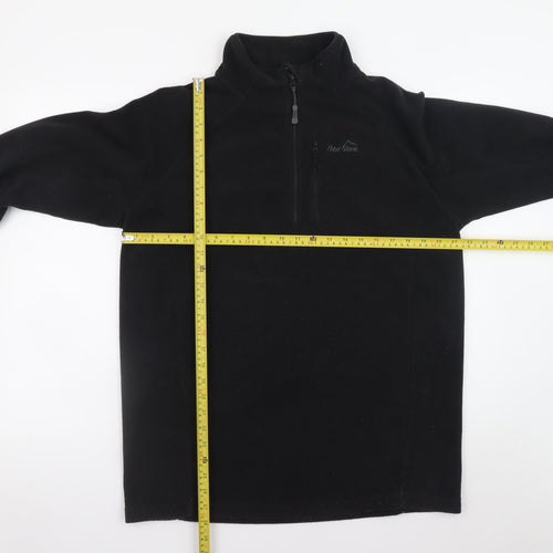 Peter Storm Men's Black Fleece 1/4 Zip Pullover Sweatshirt M