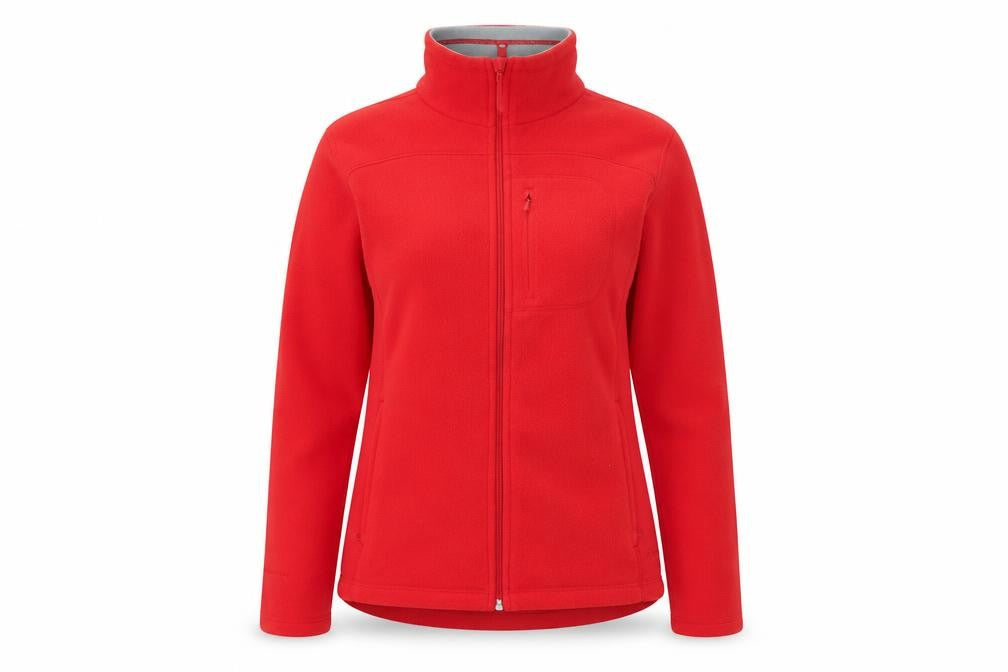 Front view of Sprayway Women's Red Fleece Full Zip Jacket UK 10 Small