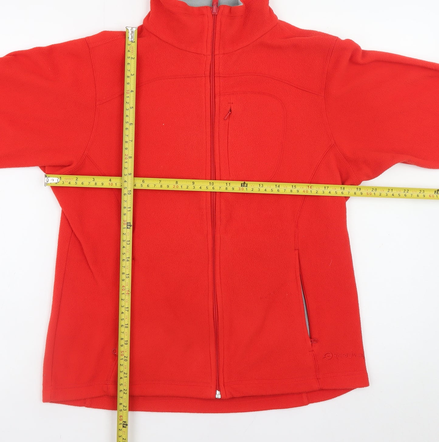 Sprayway Women's Red Fleece Full Zip Jacket UK 10 Small