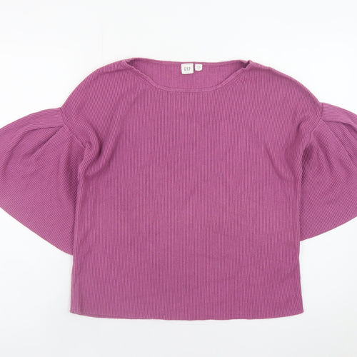 GAP Women’s Purple Flared Sleeve Knit Jumper XS Petite