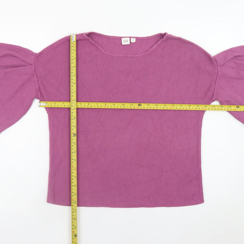 GAP Women’s Purple Flared Sleeve Knit Jumper XS Petite