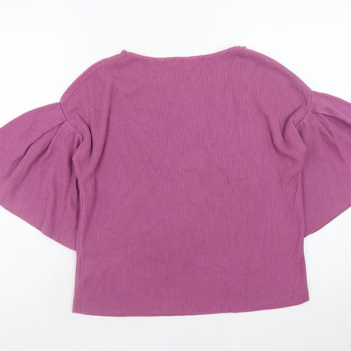 GAP Women’s Purple Flared Sleeve Knit Jumper XS Petite