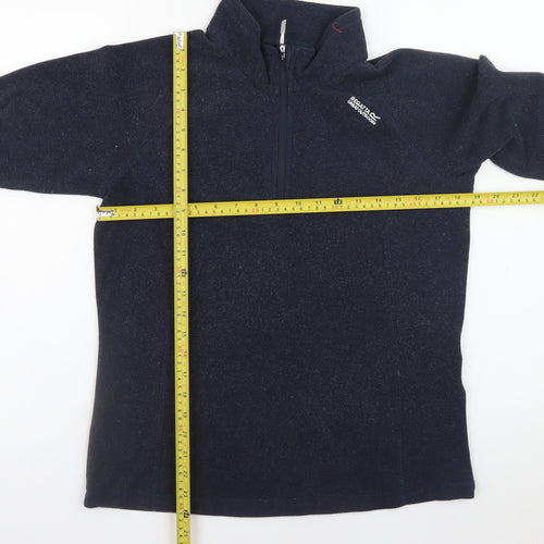 Regatta Unisex Blue Fleece 1/4 Zip Pullover Sweatshirt S