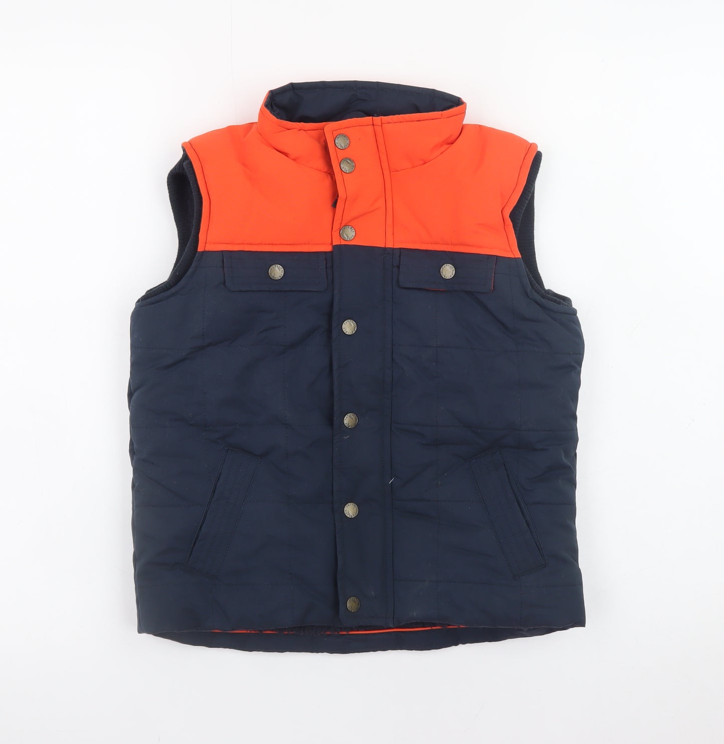 FatFace Boys Blue and Orange Padded Bodywarmer 6-7 Years