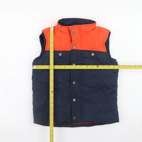 FatFace Boys Blue and Orange Padded Bodywarmer 6-7 Years