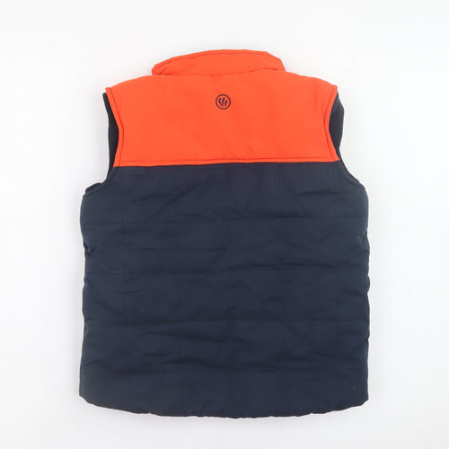 FatFace Boys Blue and Orange Padded Bodywarmer 6-7 Years