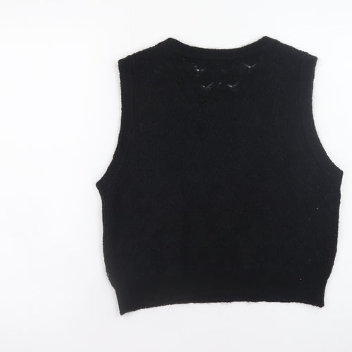 Soaked in Luxury Women's Black Cropped Knit Tank Top M