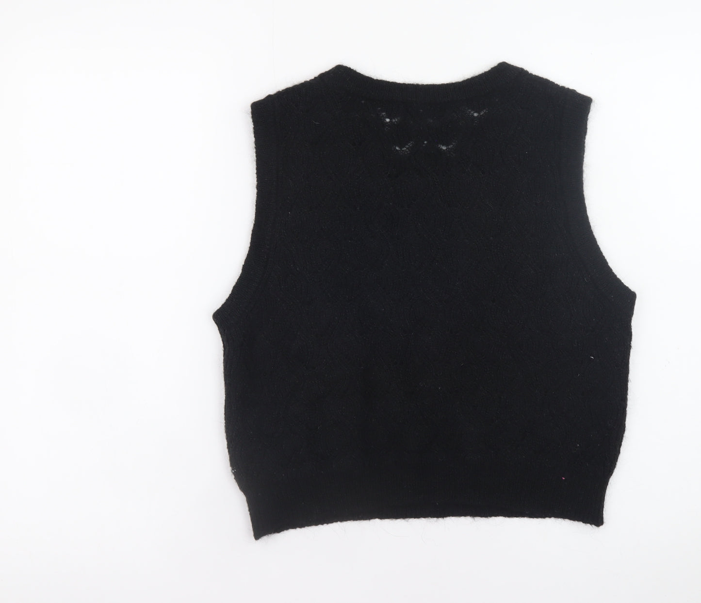 Soaked in Luxury Women's Black Cropped Knit Tank Top M