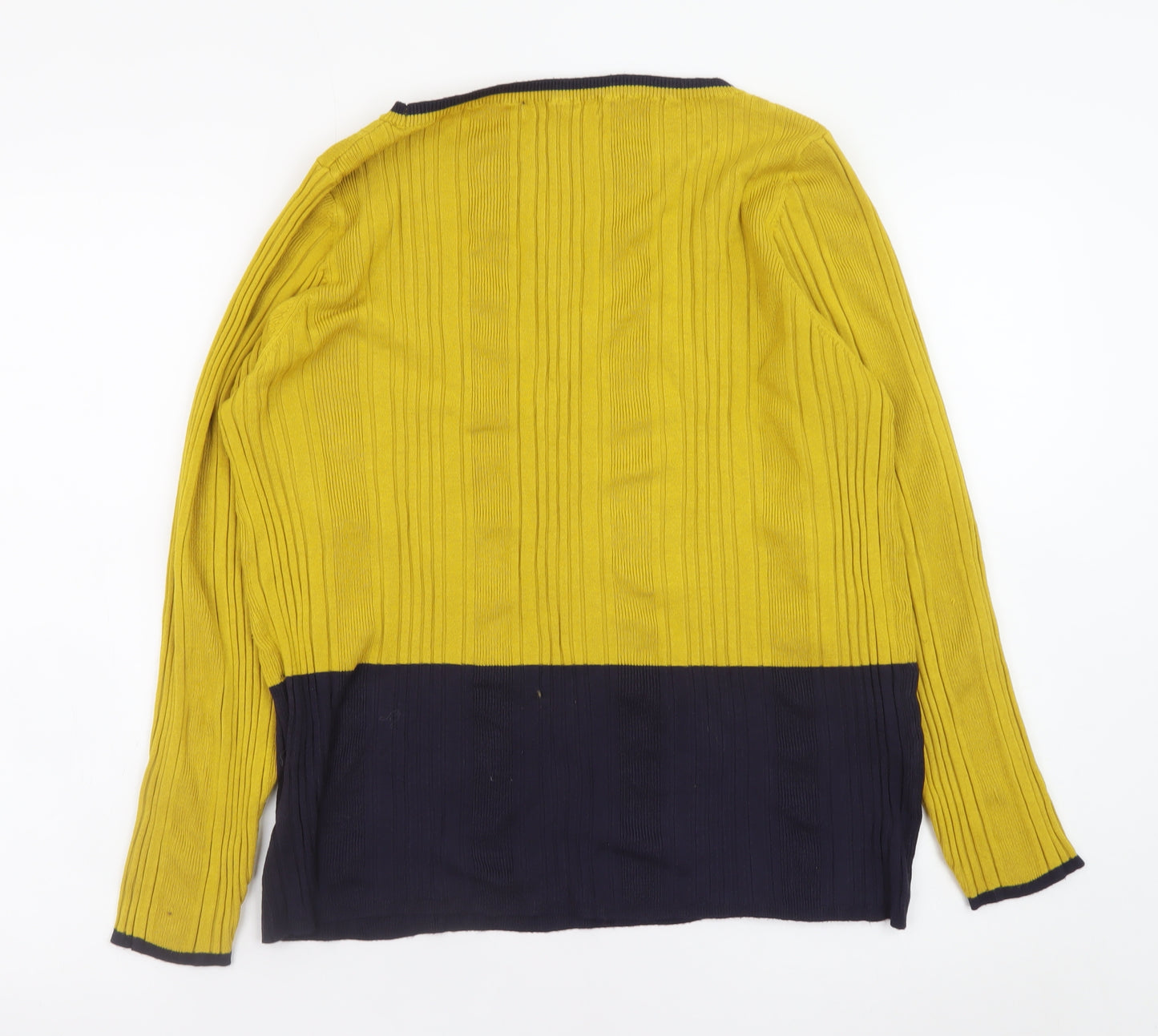Marks and Spencer Women Yellow Long Sleeve Pullover Jumper Size 24