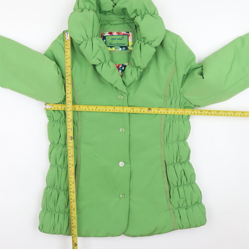 Marks and Spencer Women Green Size 10 Shower Resistant Puffer Jacket
